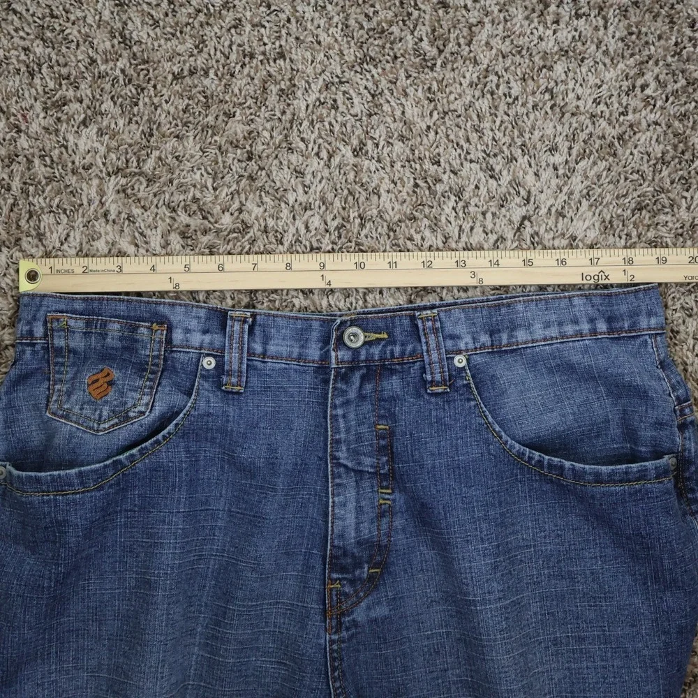 Vintage Y2K Rocawear Baggy Embroidered Jeans Size 38 Waist 38